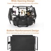 Relavel Clear Makeup Bag Extra Large Makeup Artist Kit Set, Cosmetic Storage Organizer Hair Stylist Traveling Bag, Transparent Tote Duffle Beach Toiletry Bag with Adjustable Dividers & Shoulder Strap(Clear)