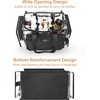 Relavel Clear Makeup Bag Extra Large Makeup Artist Kit Set, Cosmetic Storage Organizer Hair Stylist Traveling Bag, Transparent Tote Duffle Beach Toiletry Bag with Adjustable Dividers & Shoulder Strap(Clear with 2 Clear Pouches)