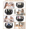 Relavel Clear Makeup Bag Extra Large Makeup Artist Kit Set, Cosmetic Storage Organizer Hair Stylist Traveling Bag, Transparent Tote Duffle Beach Toiletry Bag with Adjustable Dividers & Shoulder Strap(Clear)