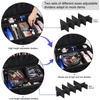 Relavel Extra Large Makeup Case with 4 Pcs Makeup Bags, Professional Makeup Artist Set Portable Nail Organizer Box Art Supply Case with Adjustable Dividers (5 Pack, black)(Black with Clear Makeup Case)