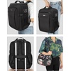 Relavel Makeup Backpack, Professional Travel Train Case Makeup Artist Kit Set Bag for Women Extra Large Cosmetic Organizer, Brush Storage Holder, with Adjustable High Dividers, Black(Pro Black and Clear Brush Case)
