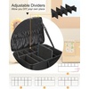 Relavel Makeup Backpack, Professional Travel Train Case Makeup Artist Kit Set Bag for Women Extra Large Cosmetic Organizer, Brush Storage Holder, with Adjustable High Dividers, Black(pro black and brush case)