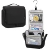 Relavel Hanging Toiletry Bag for Men and Women, Travel Toiletries Bag Water-resistant Large Makeup Cosmetic Organizer Storage, Shaving Dopp Kit Shower Bathroom Hygiene Bags, Carry-on Travel Essentials(Black)