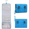 Small Hanging Toiletry Bag for Men and Women, Portable Hanging Organizer for Travel-Sized Shower Dopp Kit, Makeup Accessories, Waterproof Toiletries Organizer with 3 Compartments for Outdoor – Black(02 Blue)